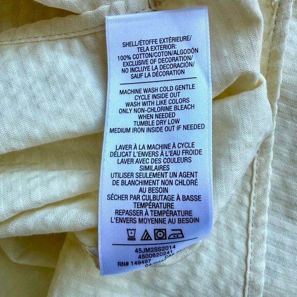 NWT Joe’s cotton short sleeves button up shirt in Ecru color. Size M - Picture 12 of 12